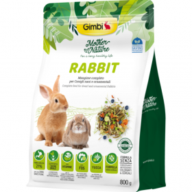 Храна за зайци GIMBI MOTHER NATURE RABBIT 800гр. микс